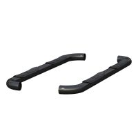 3\" Round Black Steel Side Bars, Select Ford F-150, F-250, F-350 Super Duty