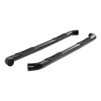 3\" Round Black Steel Side Bars, Select Ford F-150