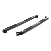 3\" Round Black Steel Side Bars, Select Silverado, Sierra 1500, 2500, 3500 HD