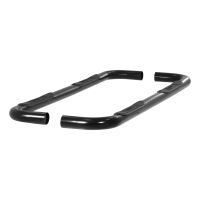 3\" Round Black Steel Side Bars, Select Dodge Ram 1500, 2500, 3500