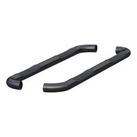 3\" Round Black Steel Side Bars, Select Dodge, Ram 1500, 2500, 3500