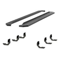 RidgeStep 6-1/2\" x 91\" Black Steel Running Boards, Select Ram 1500 Crew Cab