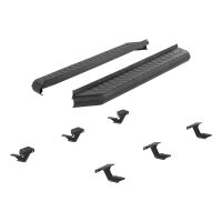 AeroTread 5\" x 67\" Black Stainless Running Boards, Select Jeep Grand Cherokee