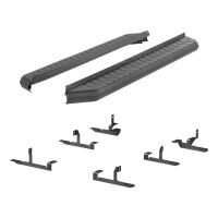 AeroTread 5\" x 76\" Black Stainless Running Boards, Select Enclave, Traverse