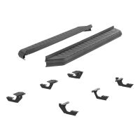 AeroTread 5\" x 73\" Black Stainless Running Boards, Select Dodge Durango