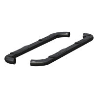 3\" Round Black Stainless Side Bars, Select Chevrolet Silverado, GMC Sierra 1500