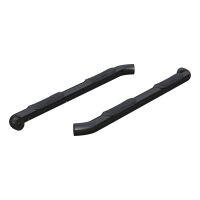 3\" Round Black Stainless Side Bars, Select Chevrolet Colorado, GMC Canyon