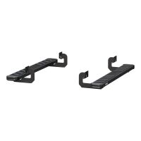 NovaTrac 6\" x 53\" Black E-Coat Steel Running Boards, Select Ford F-150