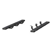 NovaTrac 6\" x 75\" Black E-Coat Steel Running Boards, Select Toyota Tacoma