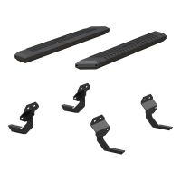 AdvantEDGE 5-1/2\" x 53\" Black Aluminum Side Bars, Select Ford F150, F250, F350