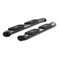 4\" Black Steel Oval Side Bars, Select Toyota FJ Cruiser