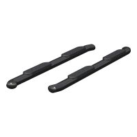 4\" Black Steel Oval Side Bars, Select Dodge, Ram 1500, 2500, 3500