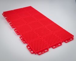 PROTECH FLOORING - RAW - RED