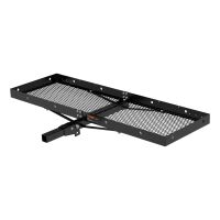 60\" x 20\" Black Steel Tray Cargo Carrier (Folding 2\" Shank, 500 lbs.)