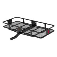 60\" x 24\" Black Steel Basket Cargo Carrier (Fixed 2\" Shank, 500 lbs.)