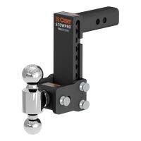 StowPro Adjustable USA-Made Ball Mount, 7\" Drop, 2\" Shank, Dual Ball