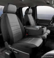 NP90 Series - Neoprene Custom Fit Front Seat Cover- Black/Gray Center Panel
