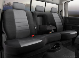 NP90 Series - Neoprene Custom Fit Rear Seat Cover- Black/Gray Center Panel