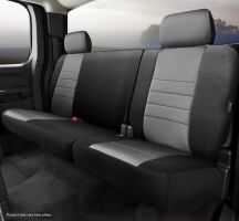 NP90 Series - Neoprene Custom Fit Rear Seat Cover- Black/Gray Center Panel