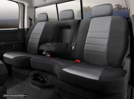 NP90 Series - Neoprene Custom Fit Rear Seat Cover- Black/Gray Center Panel