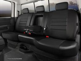 SL60 Series - Leatherlite Simulated Leather Custom Fit Rear Seat Cover- Black