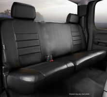 SL60 Series - Leatherlite Simulated Leather Custom Fit Rear Seat Cover- Black
