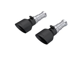 MBRP Tip Set, 5in OD Dual Wall Angle Cut, BLK.