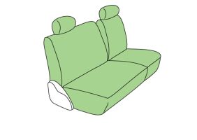 03-07 FORD SUPERDUTY CREW CAB REAR SEAT COVER, REAL TREE SPORT EXTRA GREY