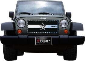 07-11 JEEP RX SERIES STUDDEDFRAME-MAIN GRILLE-BLACK 1PC