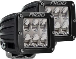 D-Series PRO LED Light, Driving Optic, Surface Mount, Black Housing, Pair