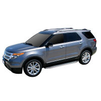 STX100 Running Boards - Black/Stainless Trim