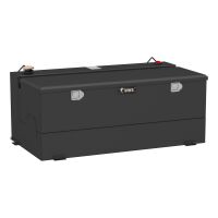 Matte Black 100-Gallon Steel-Aluminum Combo Transfer Tank