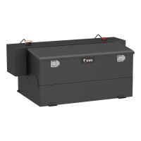 Matte Black Hammerhead-Style 100-Gallon Steel-Aluminum Combo Transfer Tank