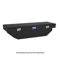Gloss Black Aluminum 60\" Angled Crossover Truck Tool Box (LTL Shipping Only)