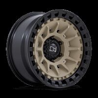 BR009 17X8.5 6X5.5 D-SAND M-BLK -10MMBLACK RHINO BARRAGE DESERT SAND ON MATTE BLACK