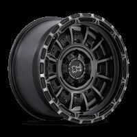 BR002 17X9 6X5.5 M-BLK GRY-TINT -12MMBLACK RHINO LEGION MATTE BLACK GRAY TINT