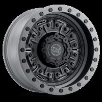 BRABR 18X9.5 6X5.5 TXT-M-GNMTL 12MMBLACK RHINO ABRAMS TEXTURED MATTE GUNMETAL