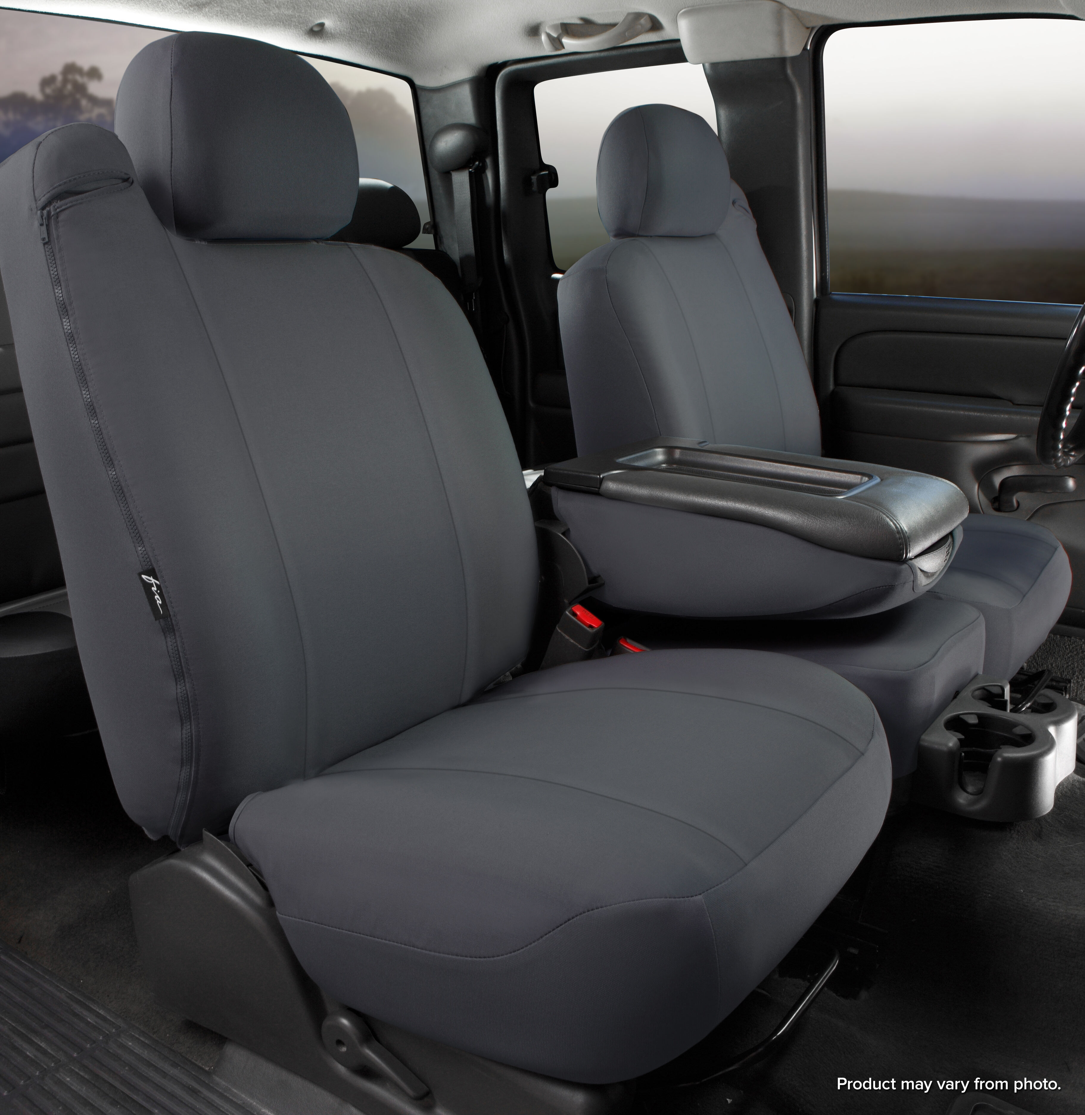 Dura-Tech Pro Front Seat 40/20/40 with built in seat belts - Solid Black