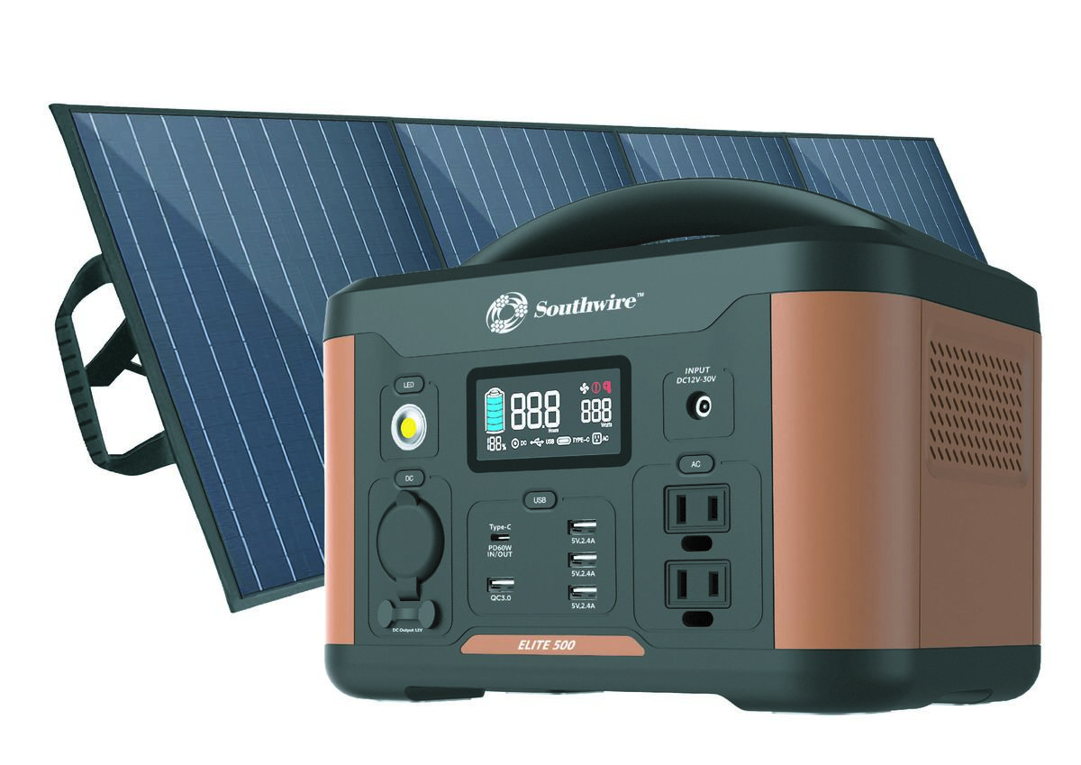 Portable Power All in One Solar Generator kit 500Wh | #SOW53252K |  Electrical